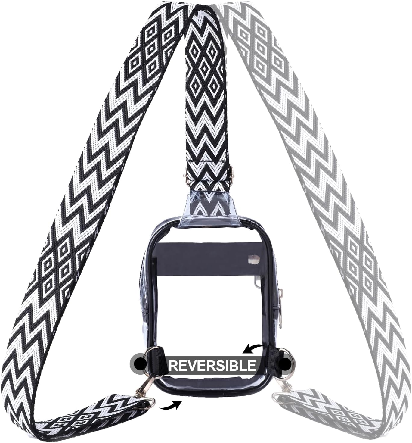 COVAX Clear Sling Bag, Clear Bag Stadium Approved for Concerts, Sports Events | Stadium Approved, for Concerts, Sports Events - Image 5