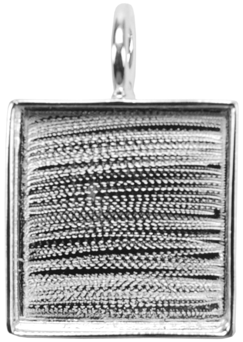 Amate StudiosAmate Studios Designer's Square Base, 1/Pkg, Silver Overlay, 25-1/2-Millimeter