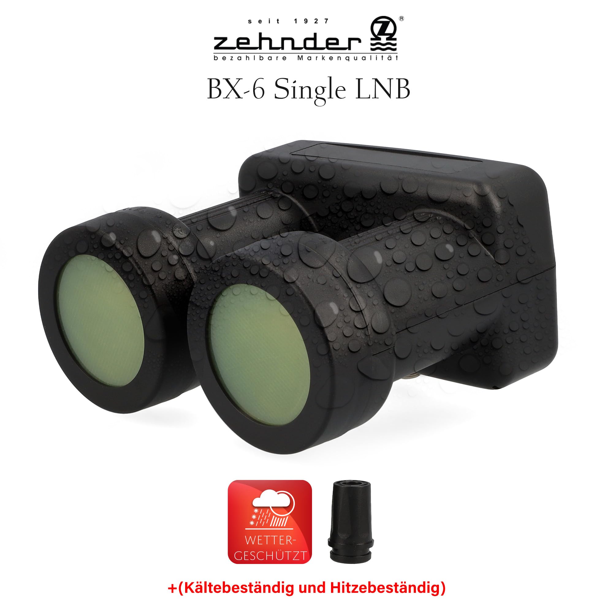 [ Test molto buono, Note 1.1 *] Zehnder Monoblock Single LNB Astra Hotbird per 1 partecipante e 2 satelliti, 1 X HD 4K LNC per collegamento diretto (TV, ricevitore satellite) LMB per parabola