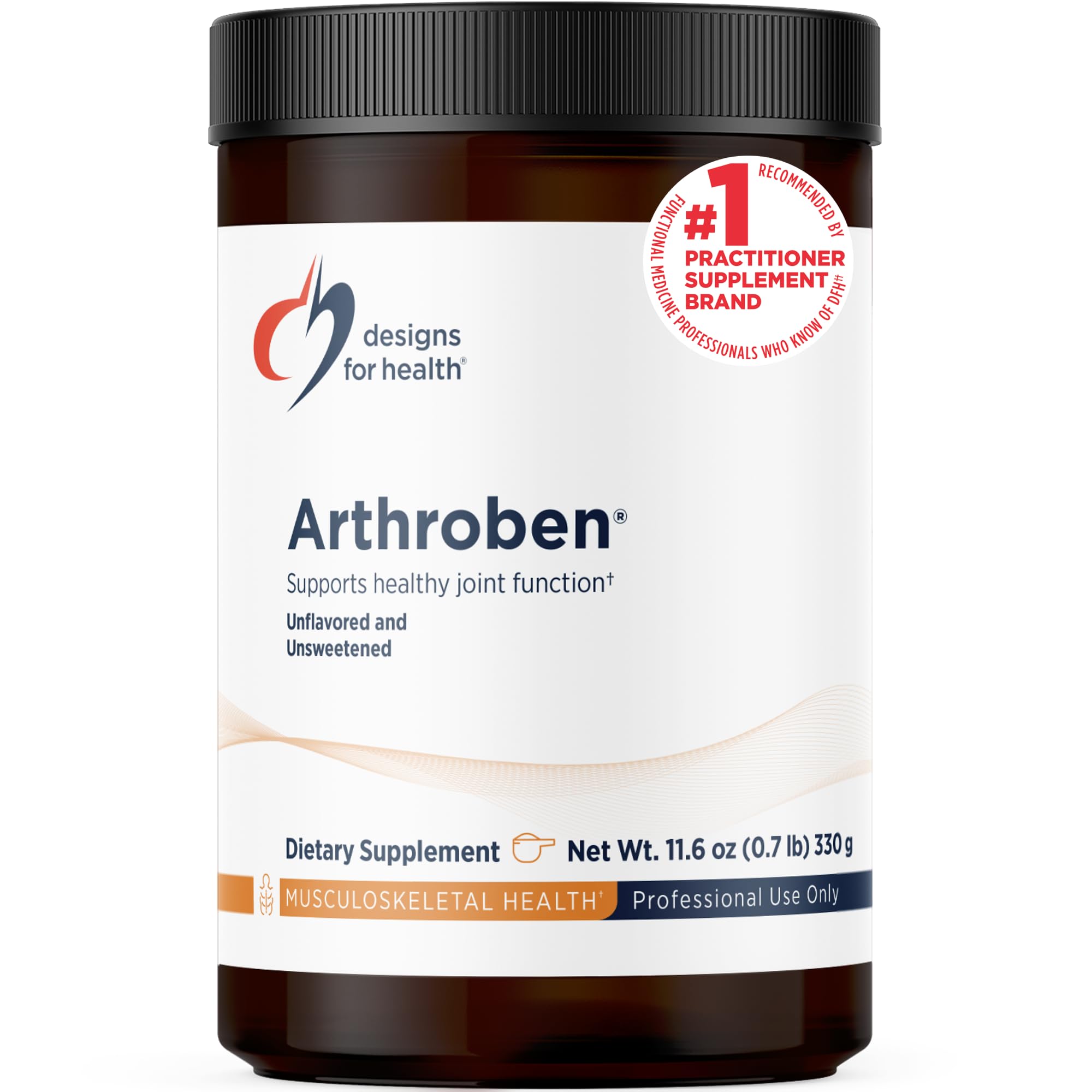 Designs for Health Arthroben Unflavored/Unsweetened - Collagen Peptides Powder + Botanicals to Help Support Healthy Joints - Peptides Drink Mix, Non-GMO (30 Servings / 330g)