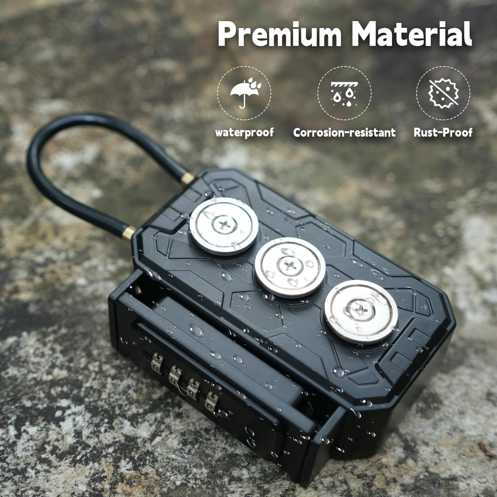 Amazon.com: Lock Box with Magnetic Key Holder,Magnet Key Box for