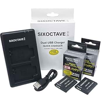 Amazon | SIXOCTAVE オリンパス 用 LI-50B ペンタックス 用 D