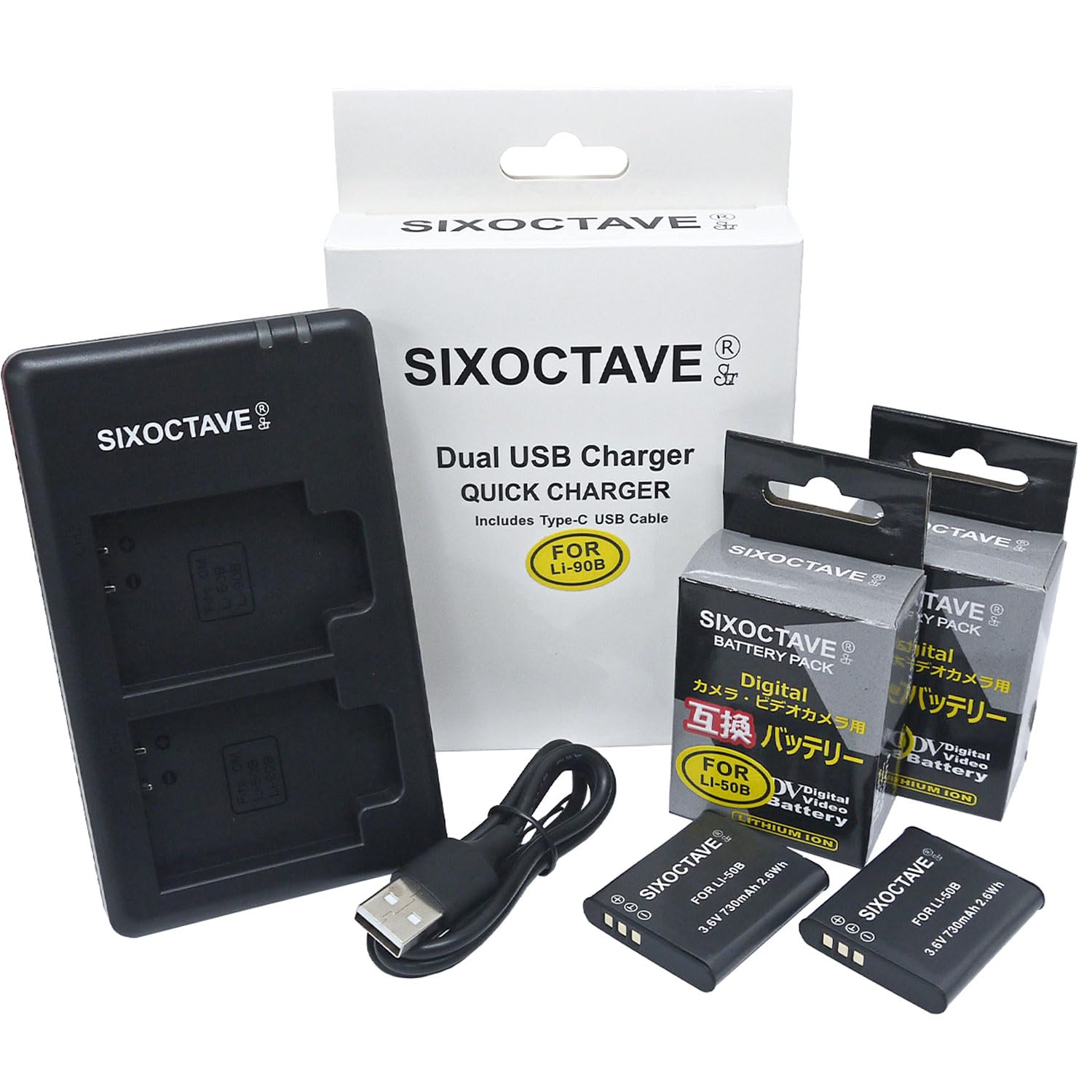 Amazon | SIXOCTAVE オリンパス 用 LI-50B ペンタックス 用 D-LI92