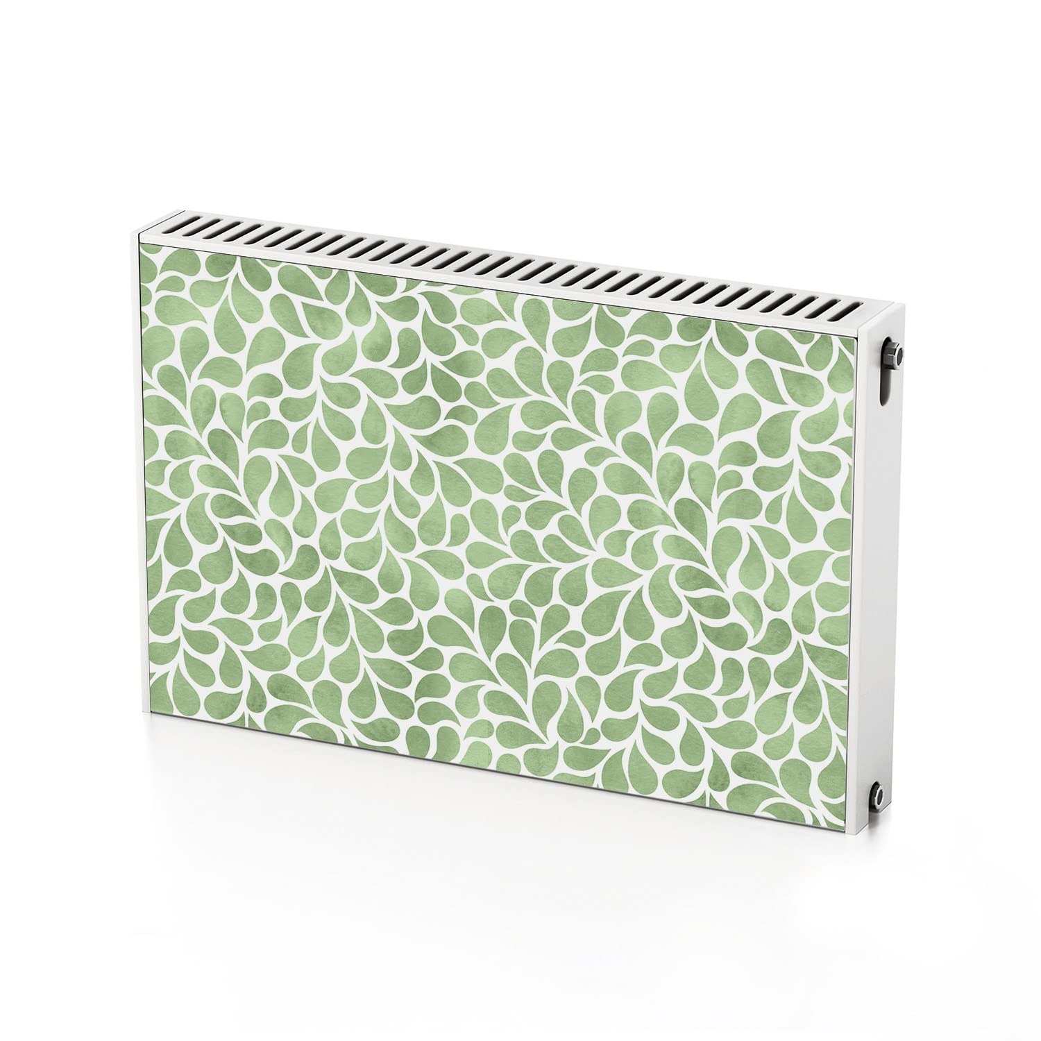 Autocollant de radiateur Coloray 90x60 cm pour cacher un chauffage usé avec un aimant feuilles