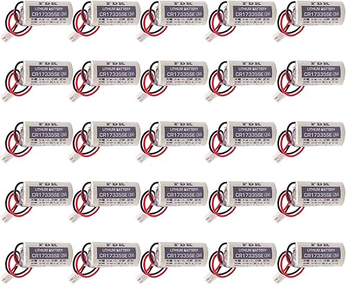 WELLVEUSPaquete de 25 unidadesCR17335SE Batería 3V 1800mAh para FDKSanyo CR17335SE para controlador de robot Epson Serie RC Batería R13B060003
