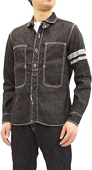 Amazon.co.jp: [桃太郎ジーンズ] SJ191 出陣ジェイルポケットシャツ