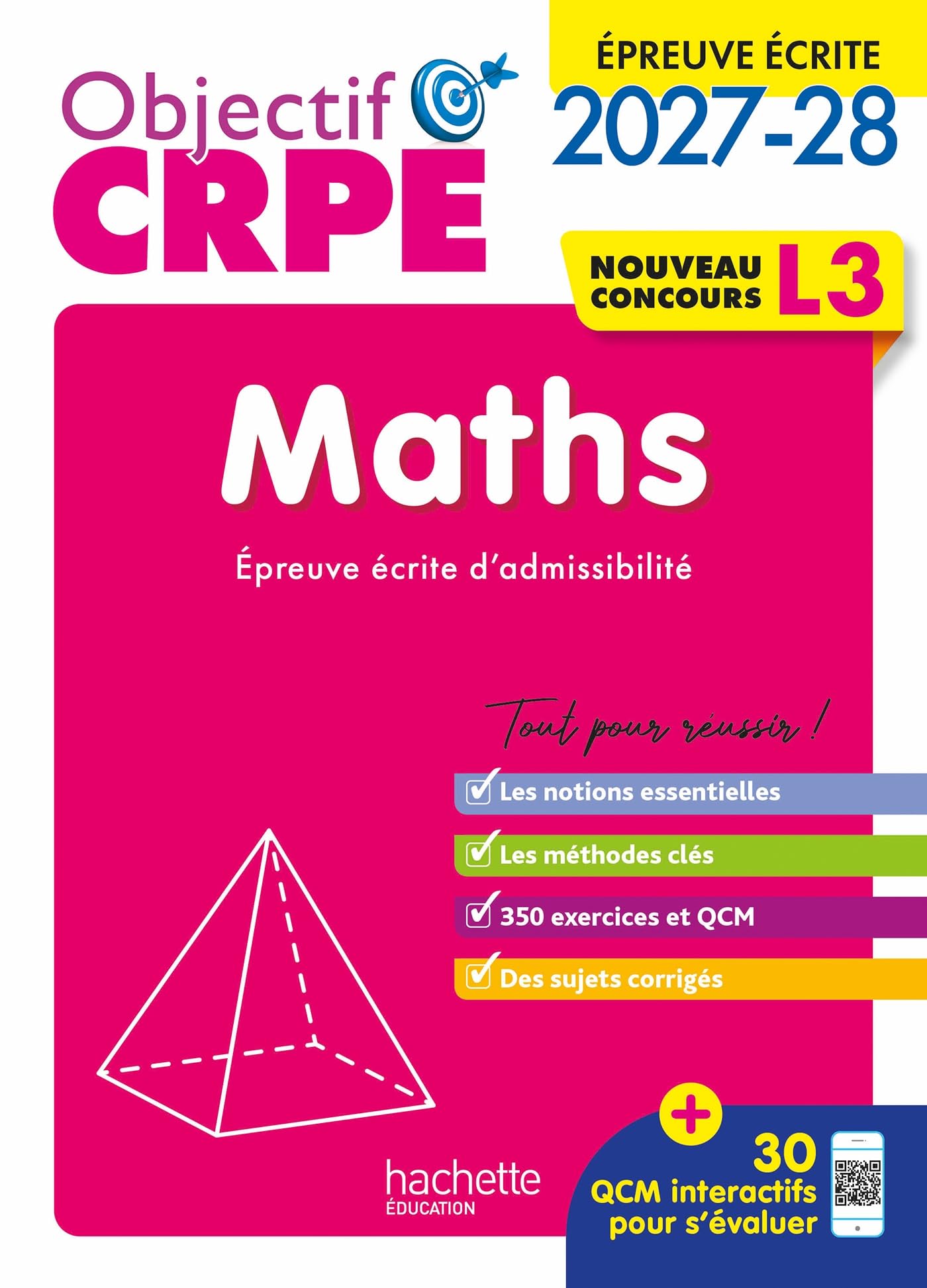 Objectif CRPE 2027-2028 - Maths - Épreuve écrite d'admissibilité - L3
