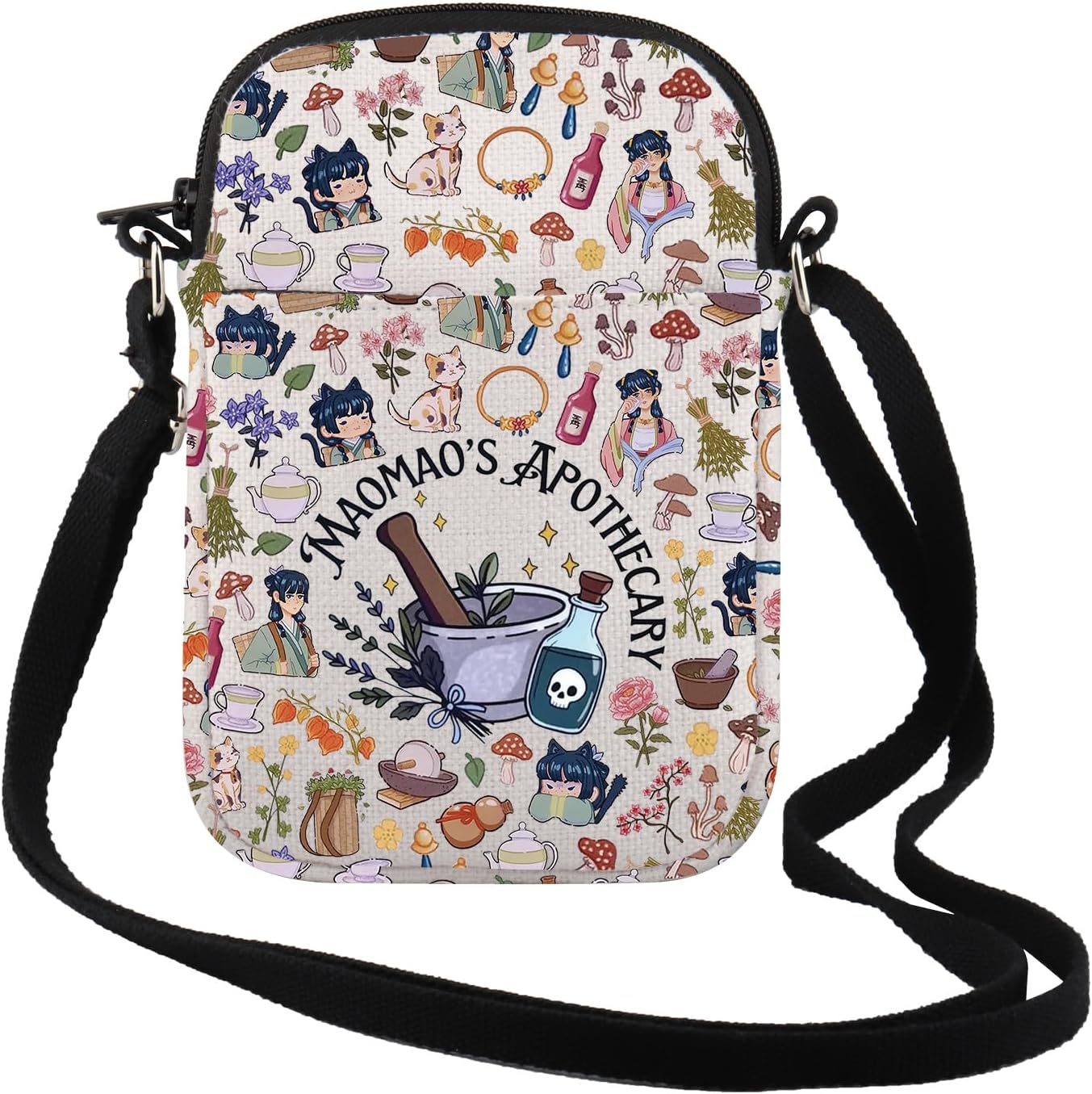 TSOTMO Anime Fan Gift Apothecary Diaries Crossbody Bag Medicine Anime Lover Shoulder Bag Gift for Women