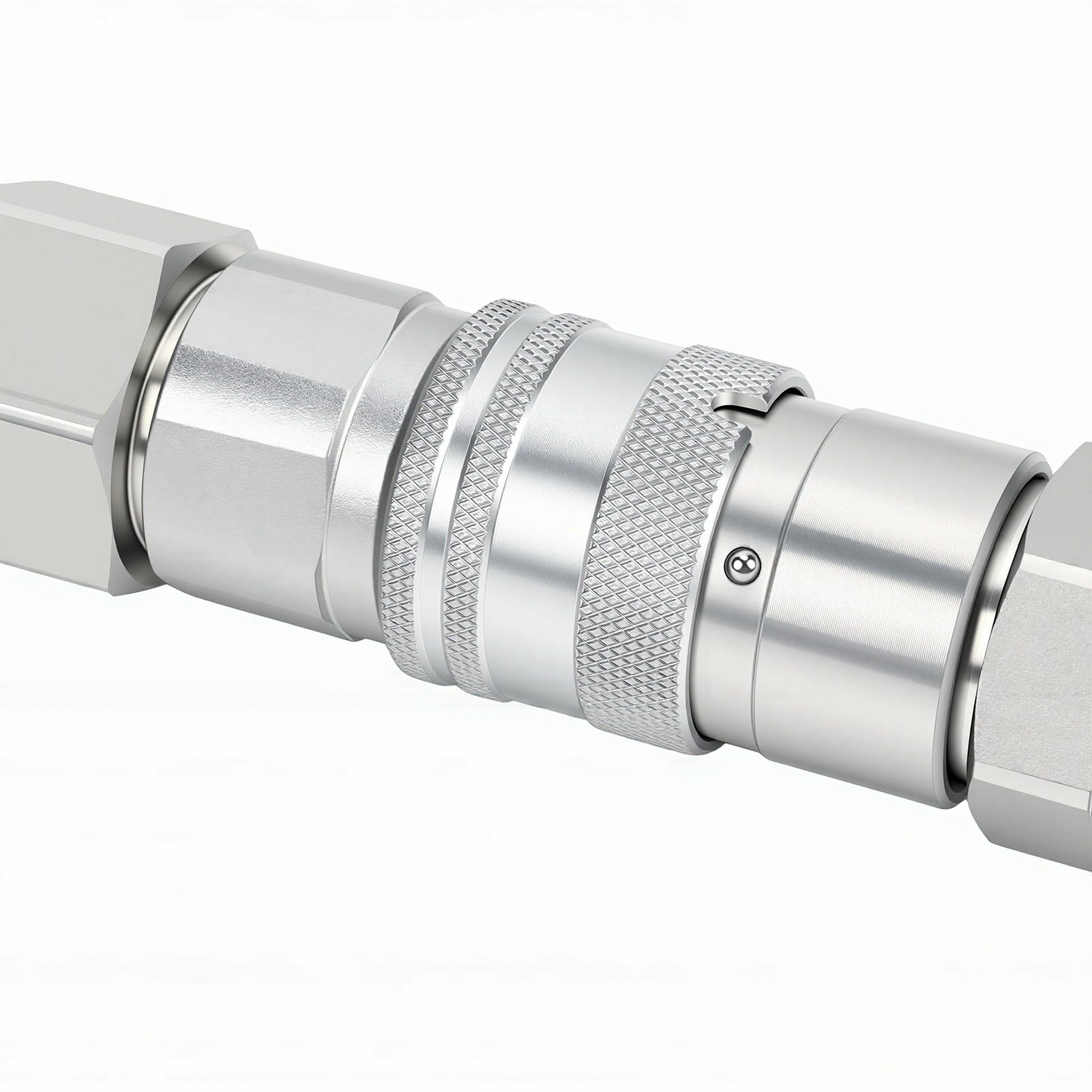 Acoplador Conexión Rápida Hidráulica Cara Plana Rosca NPT 3/4 pulg., Cuerpo 1/2 pulg. Acoplamiento Rápido Hidráulico Accesorios Conexión Rápida Metal para Estándar ISO 16028