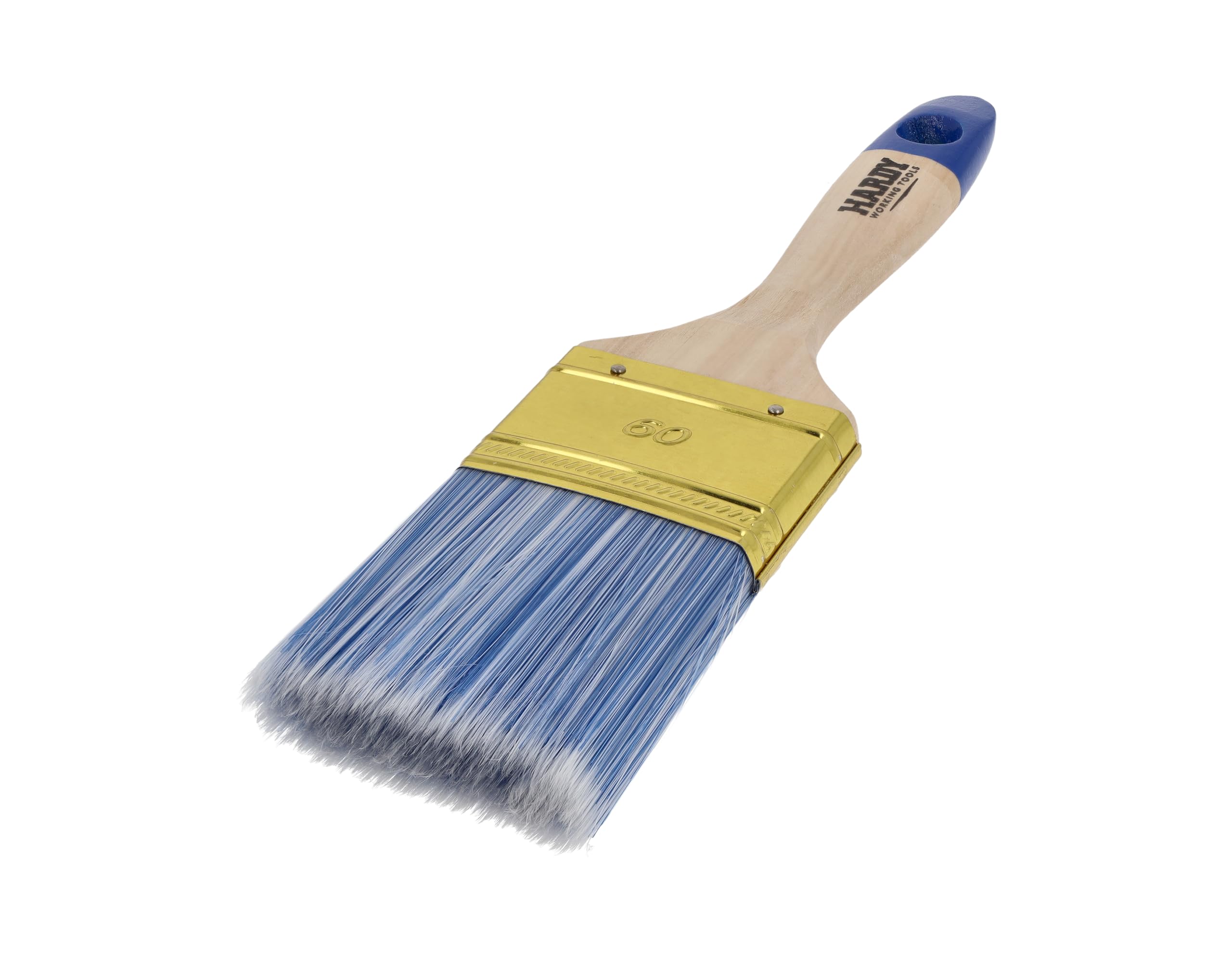 HARDY WORKING TOOLS – Set di 18 Pennelli Piatti Serie 42 (25, 50, 75 mm – 6 pezzi per misura), per Legno, Metallo e Muro – Setole Sintetiche Chiare di Alta Qualità