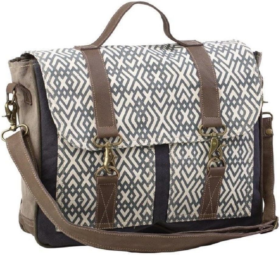 Myra Bag X Design Upcycled Canvas Messenger Bag S-1191