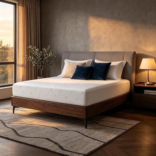 Matelas Memory Foam 160x200x18 cm Housse Amovible Novilla