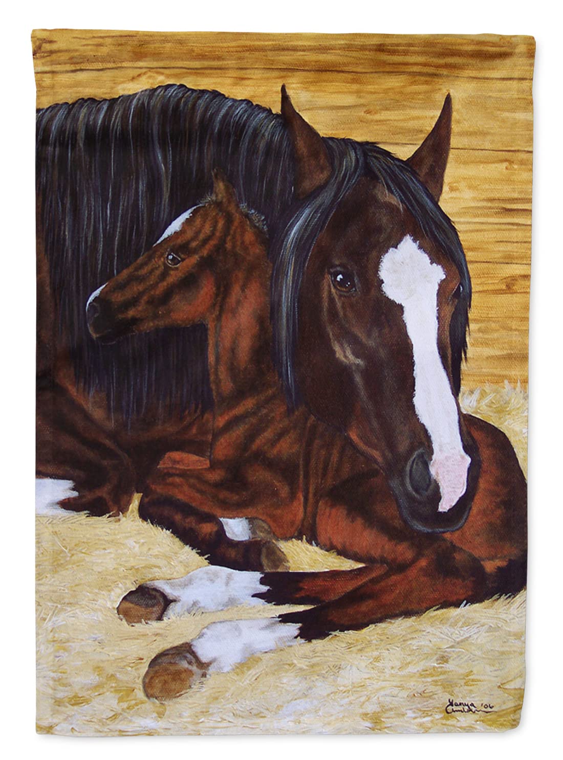 Cheval sur Toile Amb1236chf Toile de Prestige Multicolore Jument Poulain