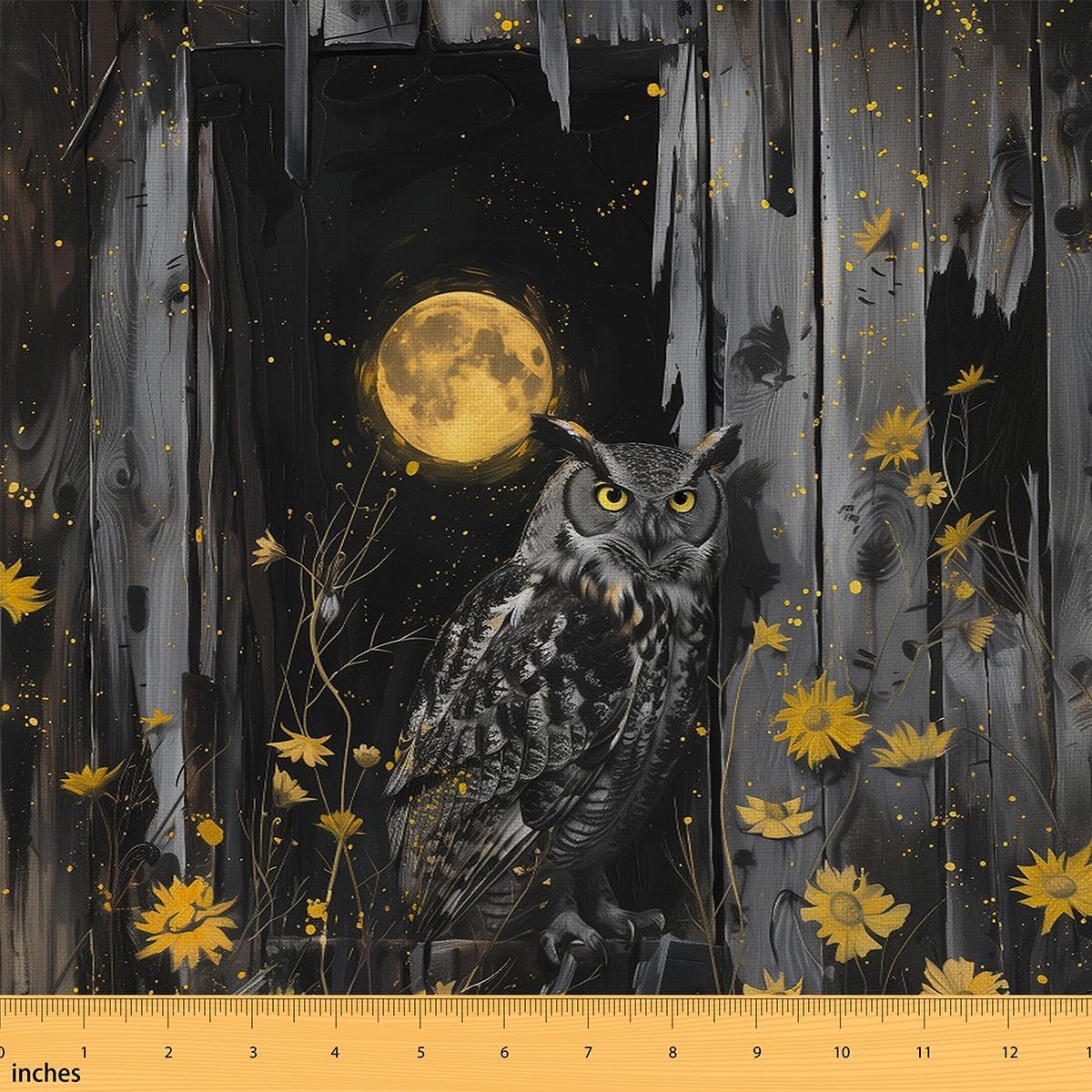 Erosebridal Boho Dragonflies Fabric by The Yard, Purple Petals Indoor Outdoor Fabric, Watercolor Rustic Upholstery Fabric, Chic Bohemian Decorative Fabric for Upholstery and Home Accents, 5 Yards