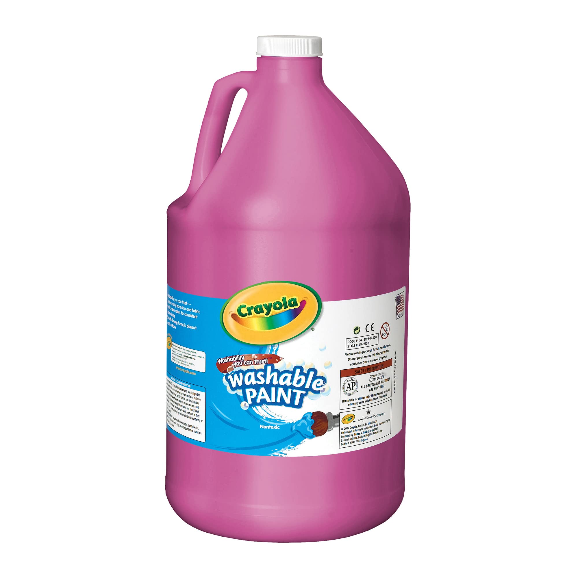 crayola washable paint, magenta, 1 gal bottle