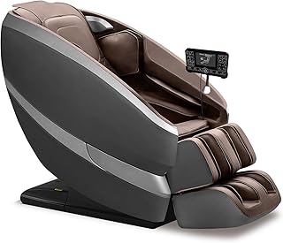 Aspria Massagesessel, Tai Chi Massagestuhl für Ganzkörpermassage mit Wärmefunktion, Meister für Nacken- und Schultermassage, für Zuhause, Hotels, Salons, Büros verwenden (Brau)