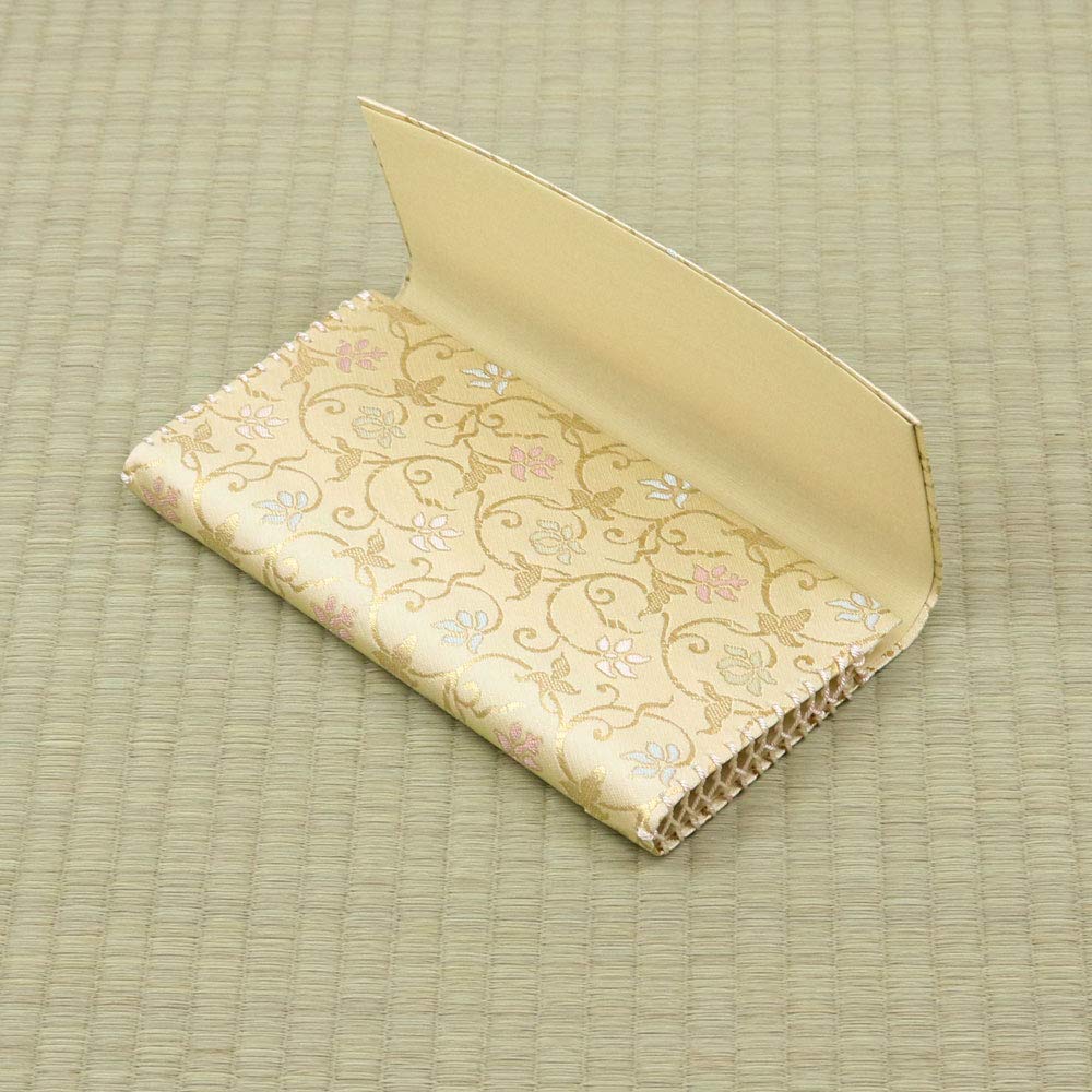 Amazon | 芳香園 茶道 懐紙入れ 三つ折 帛紗ばさみ 正絹 蔓小花 | 芳香