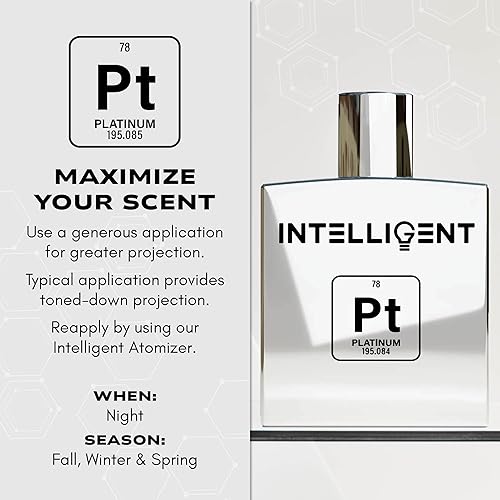 Miniatura 4 de Intelligent Platinum Eau de Parfum  Colonia para hombre  Dulce, Seductivo, llamativo  3.4 onzas líquidas (3.4 fl oz)