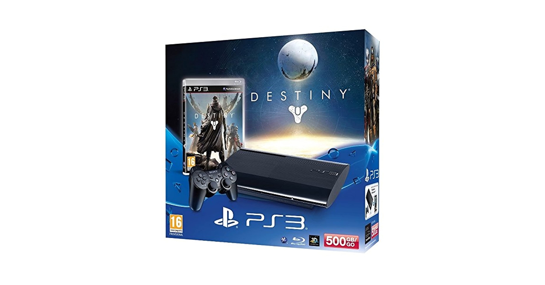 Amazon.com: Sony PS3 500GB + DualShock 3 + Destiny (Renewed