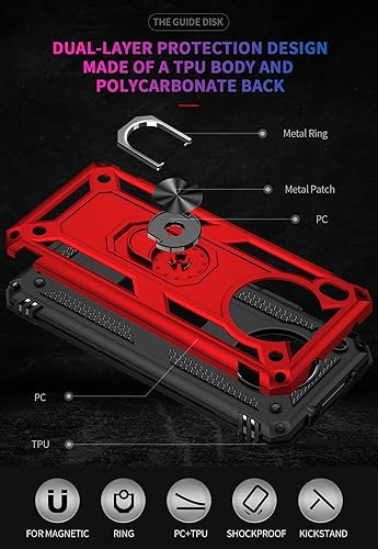 Miniatura 9 de Funda para Huawei Nova 8i Caso, Funda para Honor 50 Lite NTN-L22D, soporte magnético para montaje en coche para Huawei Nova 8i NEN-L22F NEN-LX1 Case