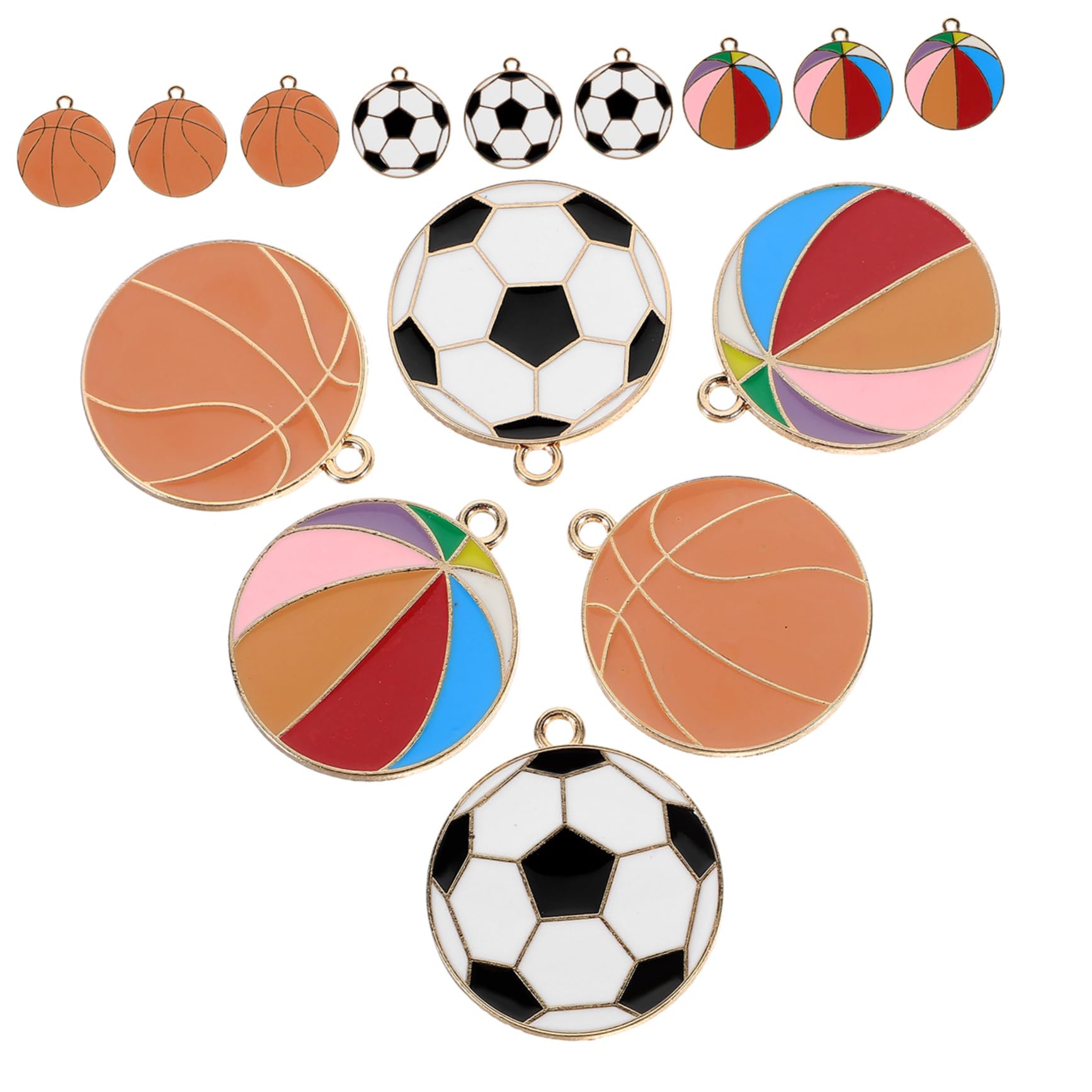 Artibetter Ciondolo A Sfera in Lega Mini Ciondoli Per Palloni Sportivi Incantesimi Reperti Di Gioielli Di Calcio Ciondoli Per La Realizzazione Di Orecchini