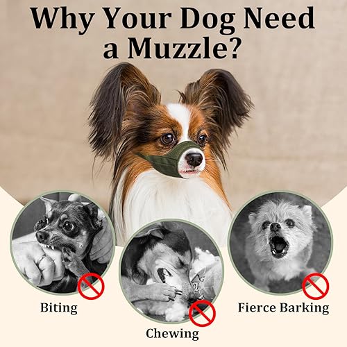 Miniatura 5 de Mayerzon Bozal corto para perro, bozal pequeño para Chihuahua Shih Tzu American Bully Boxer Puppy, bozales de tela suave para visitas al