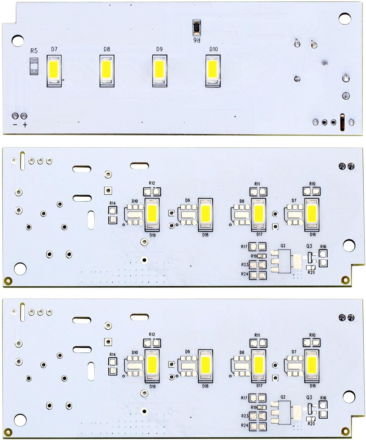 1 pc x W10515058 and 2 pc x W10515057 Refrigerator Freezer Main LED Light and Driver for Whirlpool Kenmore Maytag,LED Light Set -Replaces WPW10515057 AP6022533 PS11755866 -(3 Pack Led)