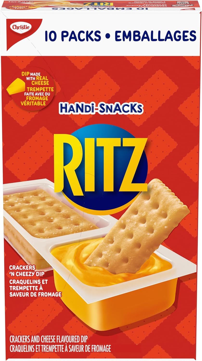 RITZ, Handi Snacks, Crackers and Dip Made With Real Cheese, 27 g (Pack