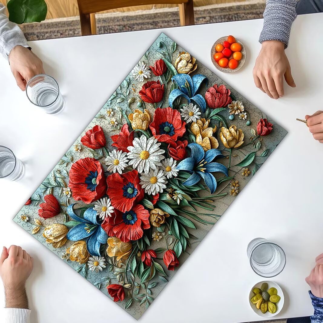 Puzzle 2000 Pezzi, Puzzle Fiori, Misura: 100x71cm, Regalo Donna/Uomo -8683