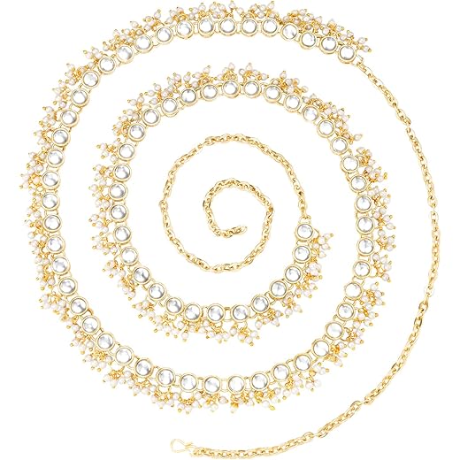 Peora Kundan Faux Pearl Jewellery Set