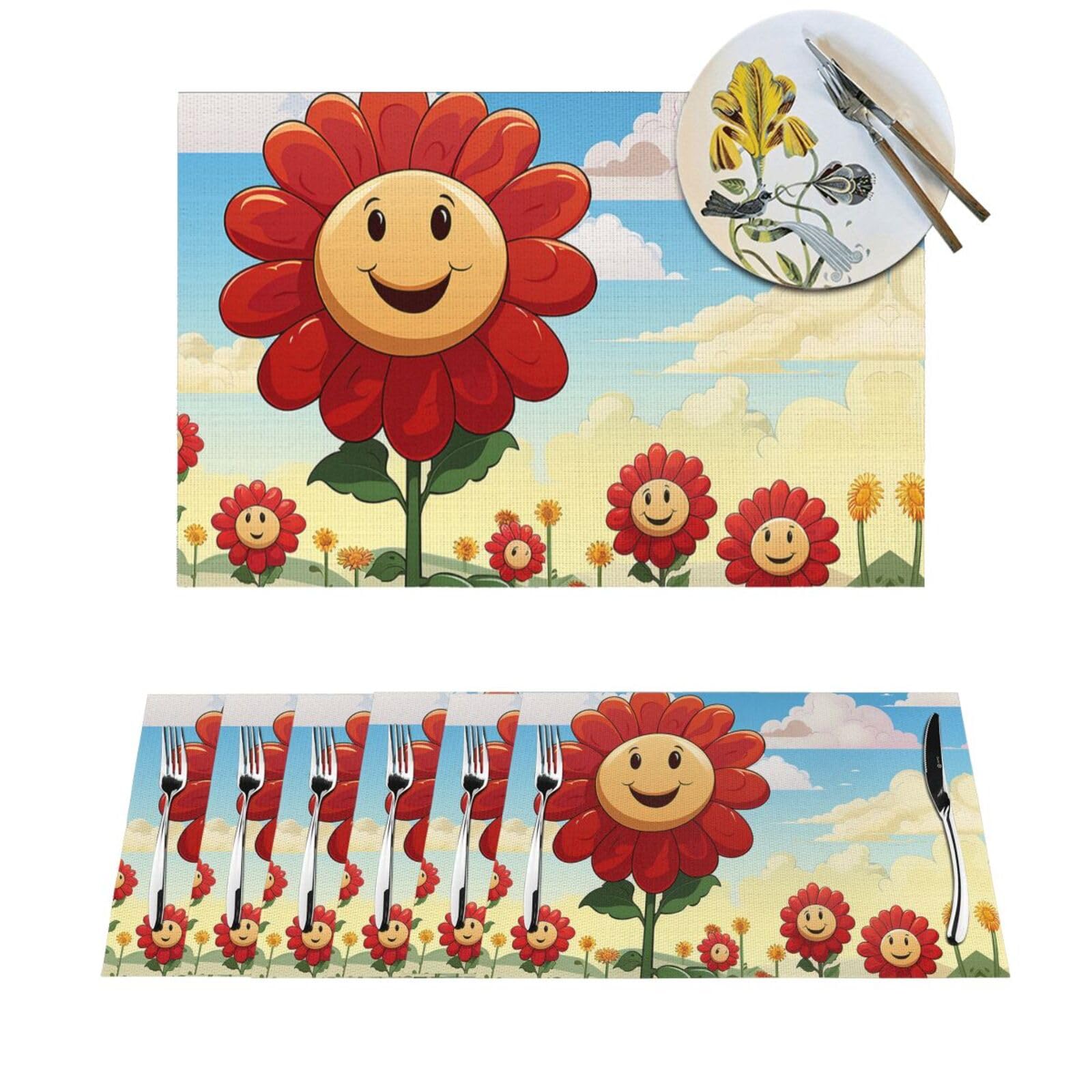 Sets de table antidérapants pour repas de cuisine et salle à manger