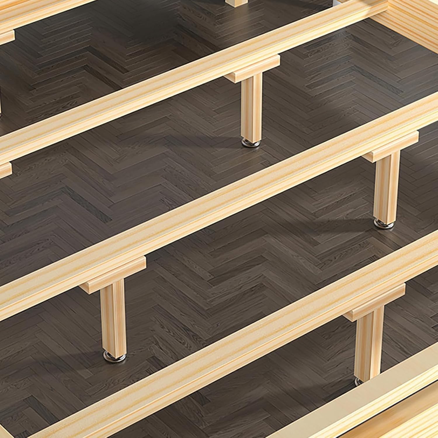 Patas de Muebles Regulables, Patas de Cama atornilladas, Patas de Base de conexión, Patas de Apoyo para Muebles, Altura Regulable hasta 2 cm, 2 Piezas(Size:32-34 cm)