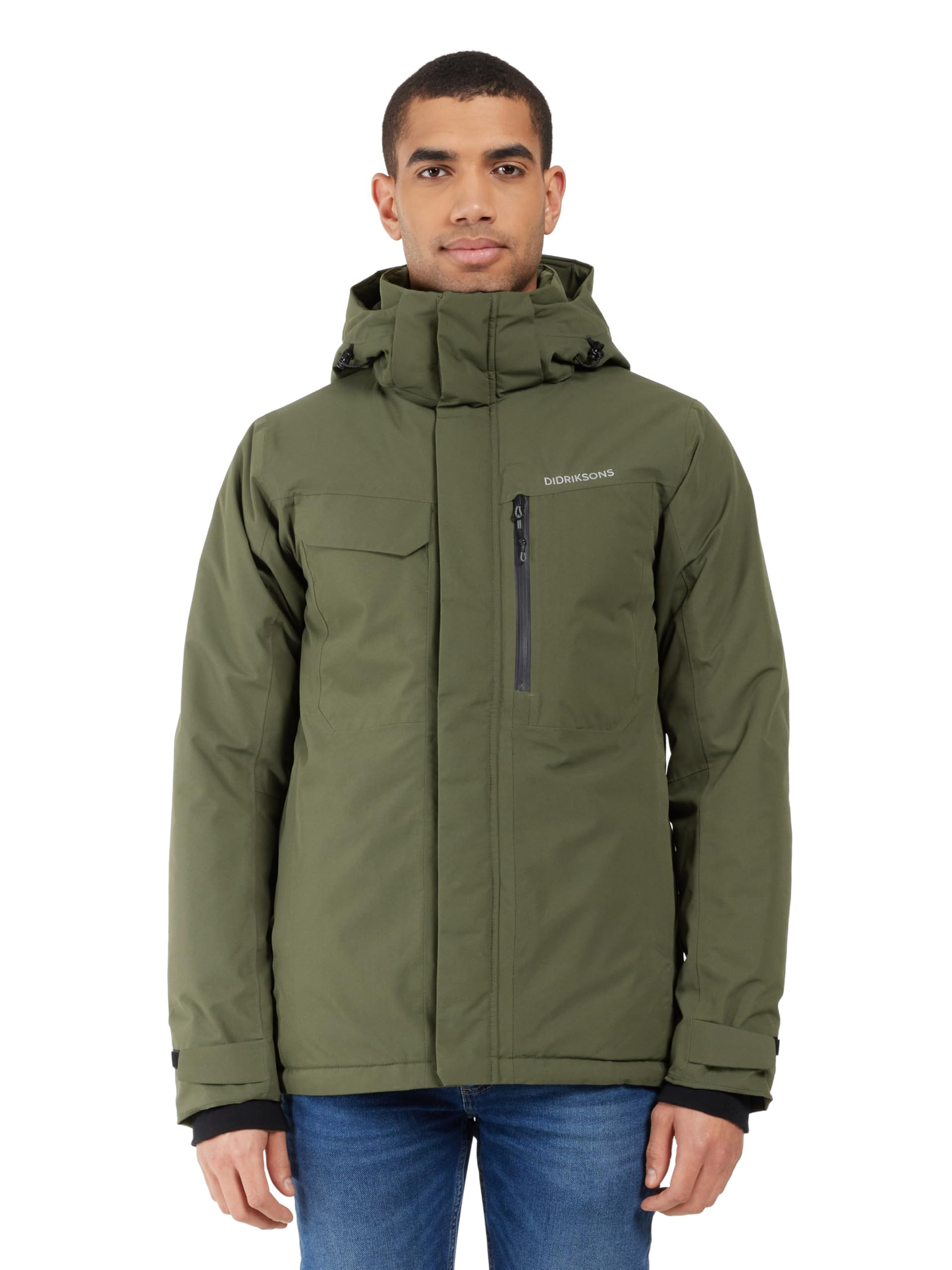 Didriksons Men's Deep Green Stefan Waterproof Jacket: : 3XL Size: 3XL, Colour