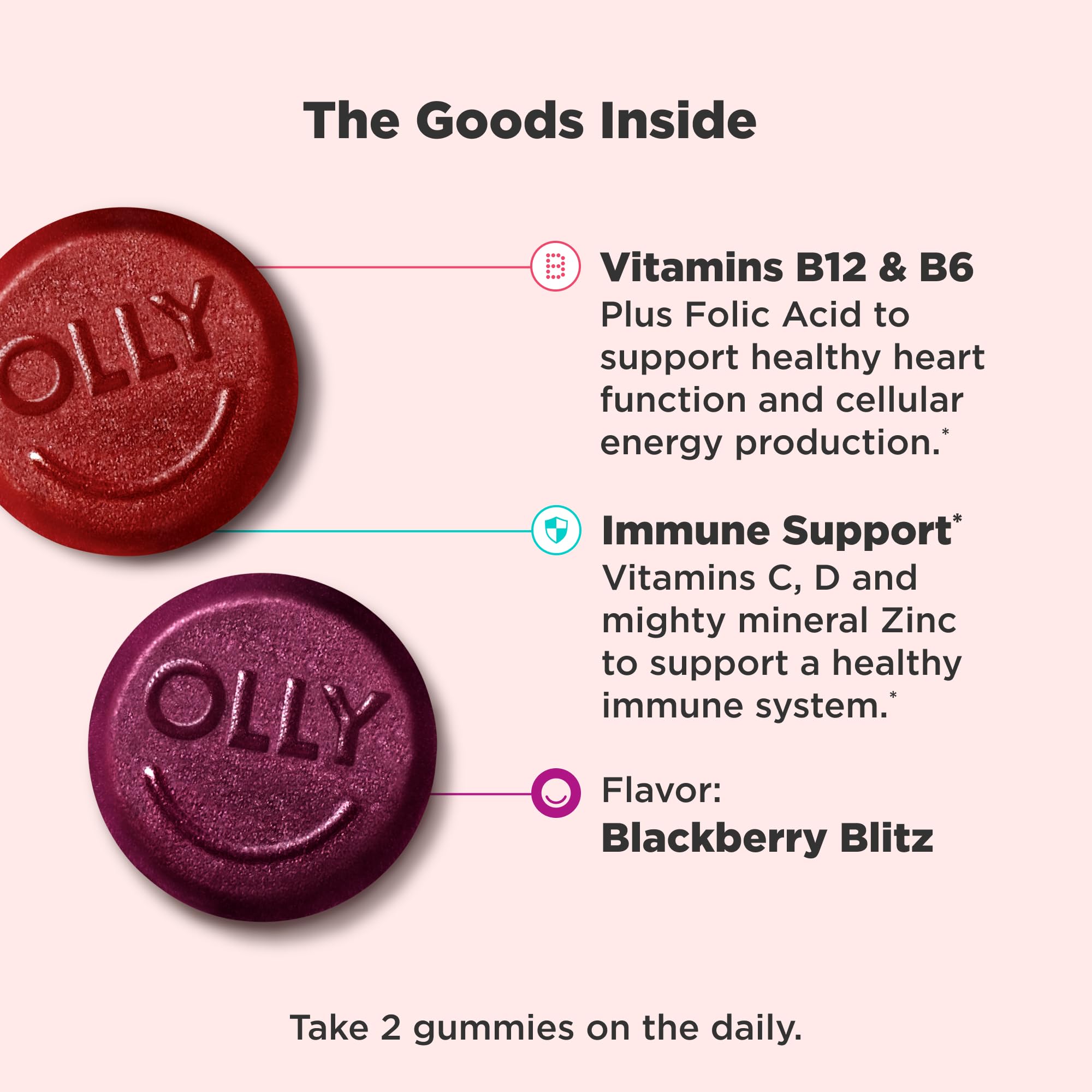 OLLY Men's Multivitamin Gummy, Supports Overall Wellness,* - 130 Count — Amazon image 2