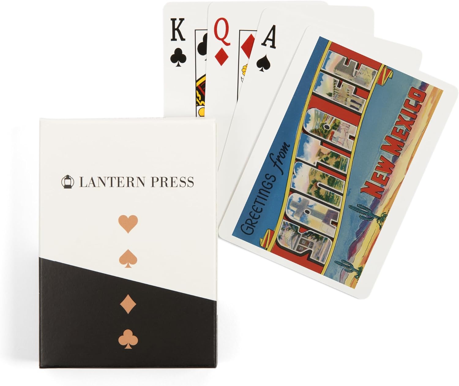 Lantern Press Greetings from Santa Fe, New Mexico, 52 Playing Cards for Adults, Poker Size Card Deck