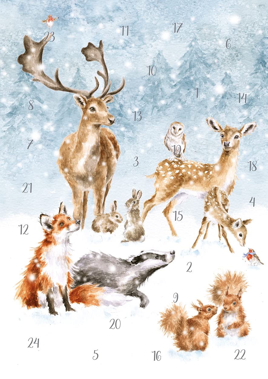 Wrendale Designs by Hannah Dale - A Winter Wonderland - Advent Calendar - 210mm by 297mm