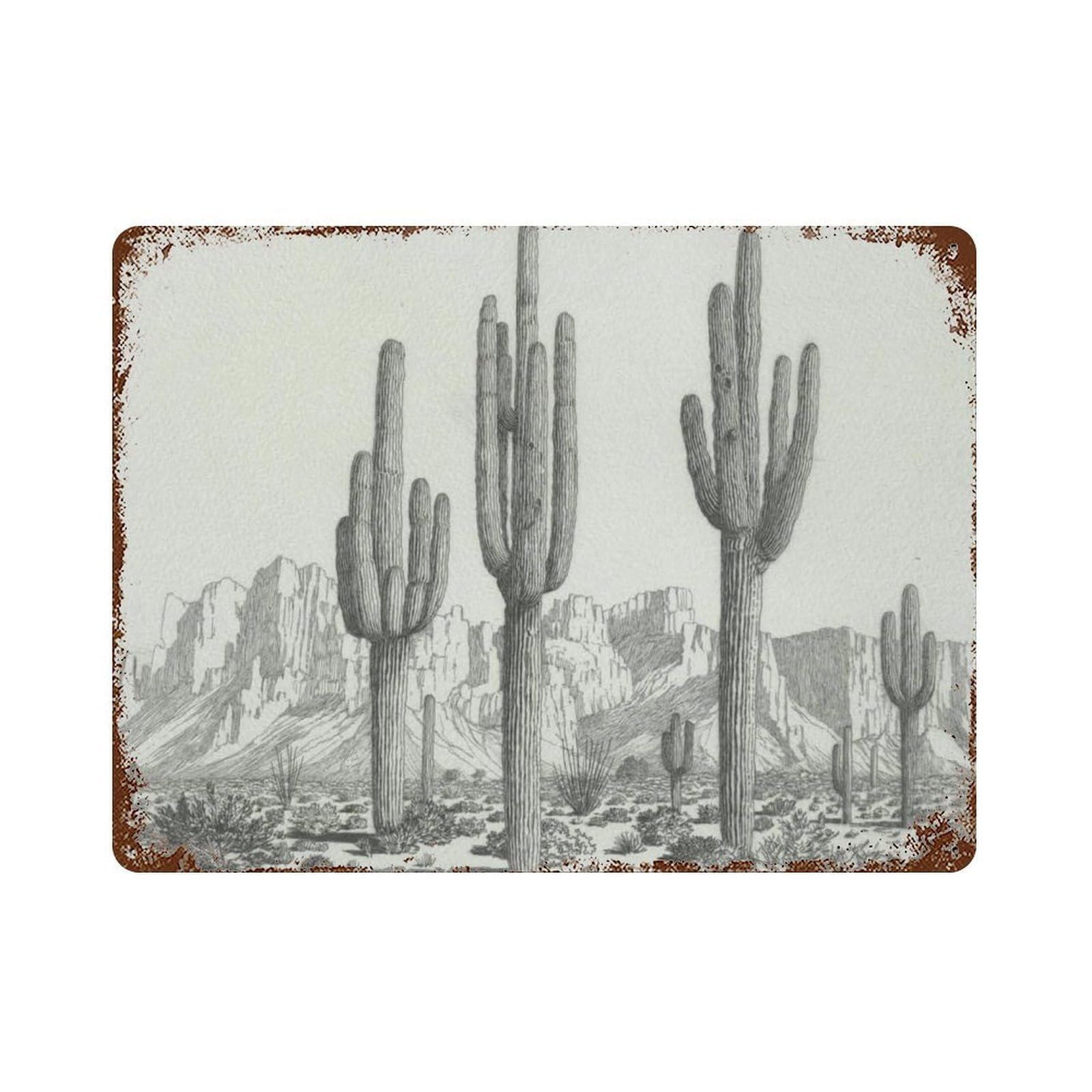 xiaoxiaoshen Samsung Frame TV Art Arizona Desert Wall Decor Art Metal Tin Poster Modern Home Decor Art Home Bar Shop Decorations Vintage Sign 30x40cm