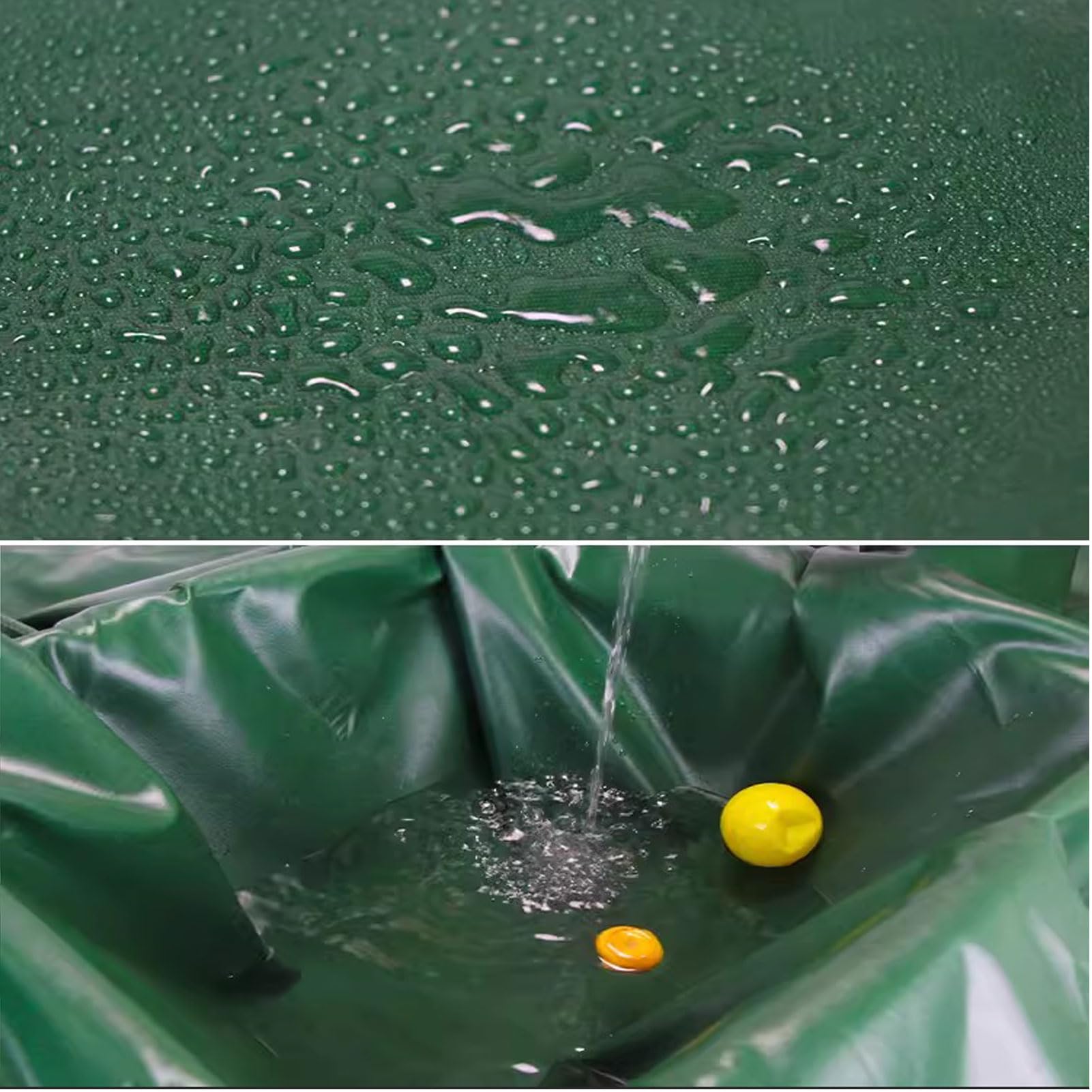 Lona resistente de 2 x 8 m, impermeable, resistente a la intemperie, con ojales inoxidables para perreras, gallineros, estanques, heno, protección al aire libre