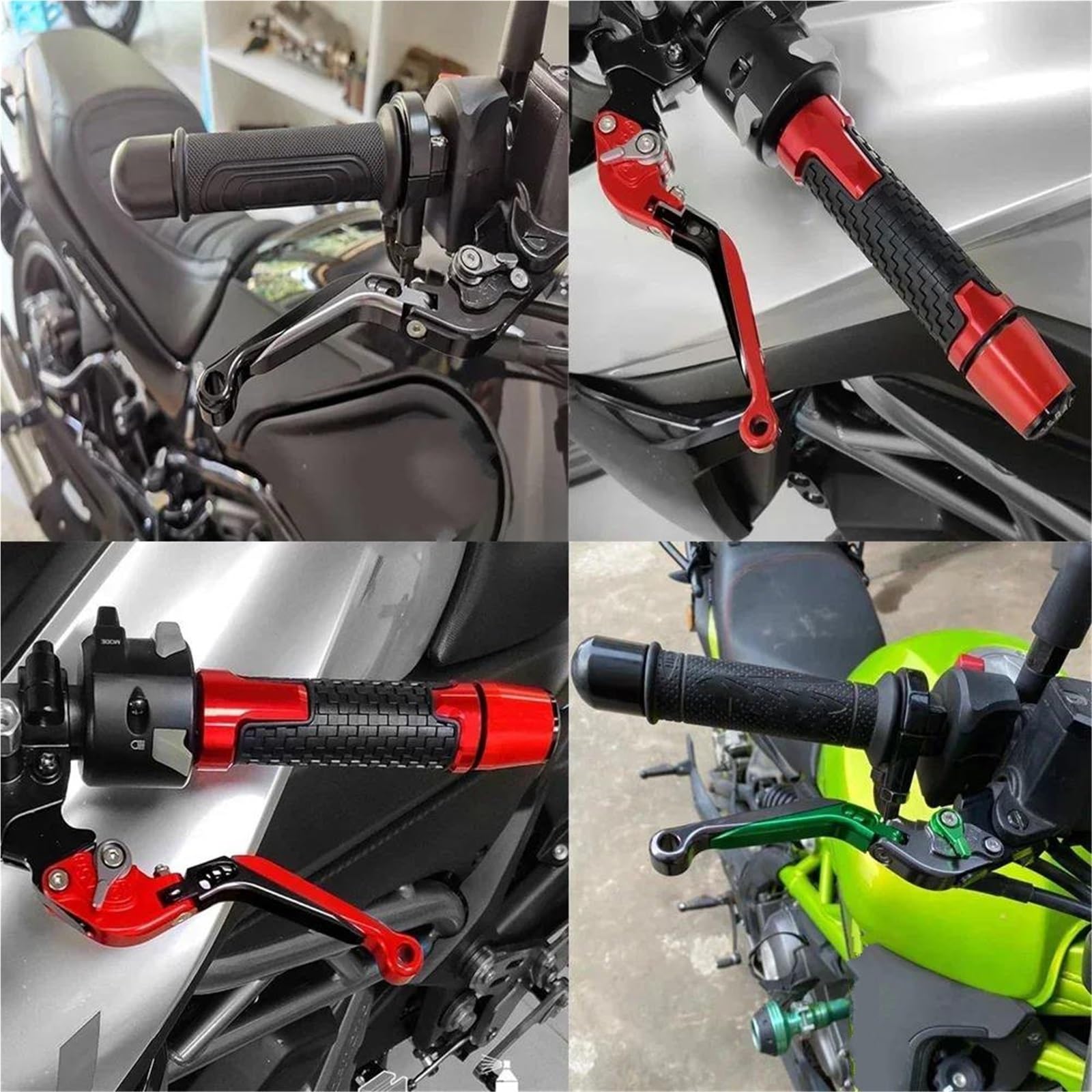 Motorrad Kupplung Bremshebel Für Z900 Für Z 900 2018-2023 Kupplungshebel Bremshebelsatz Motorrad Einstellbar Ausziehbares Bremszubehör(Black)