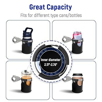 LEXIN C3 Motorcycle Cup Holder for Harley Davidson, Drink
