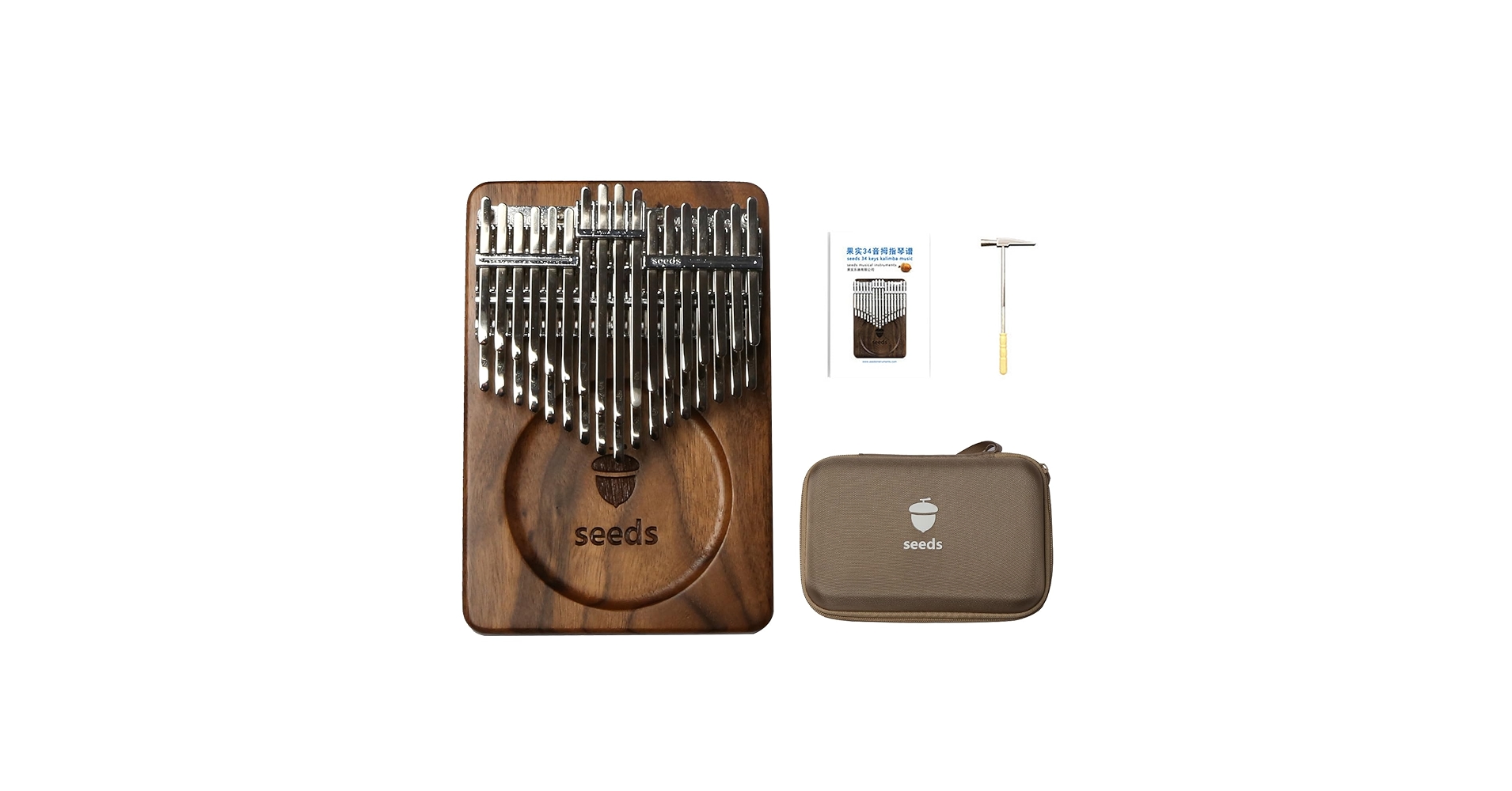 Amazon.com: Seeds Kalimba 34 Key Chromatic Thumb Piano