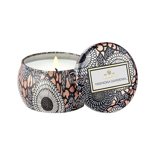 Voluspa Japonicayashioka Gardenia Petite decorativo Vela en lata