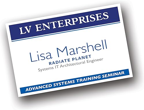 Miniatura 7 de Avery Insertos personalizables para insignias de nombre, 2.25 x 3.5 pulgadas, blanco, 400 etiquetas de nombre imprimibles (5390) (paquete de 5)