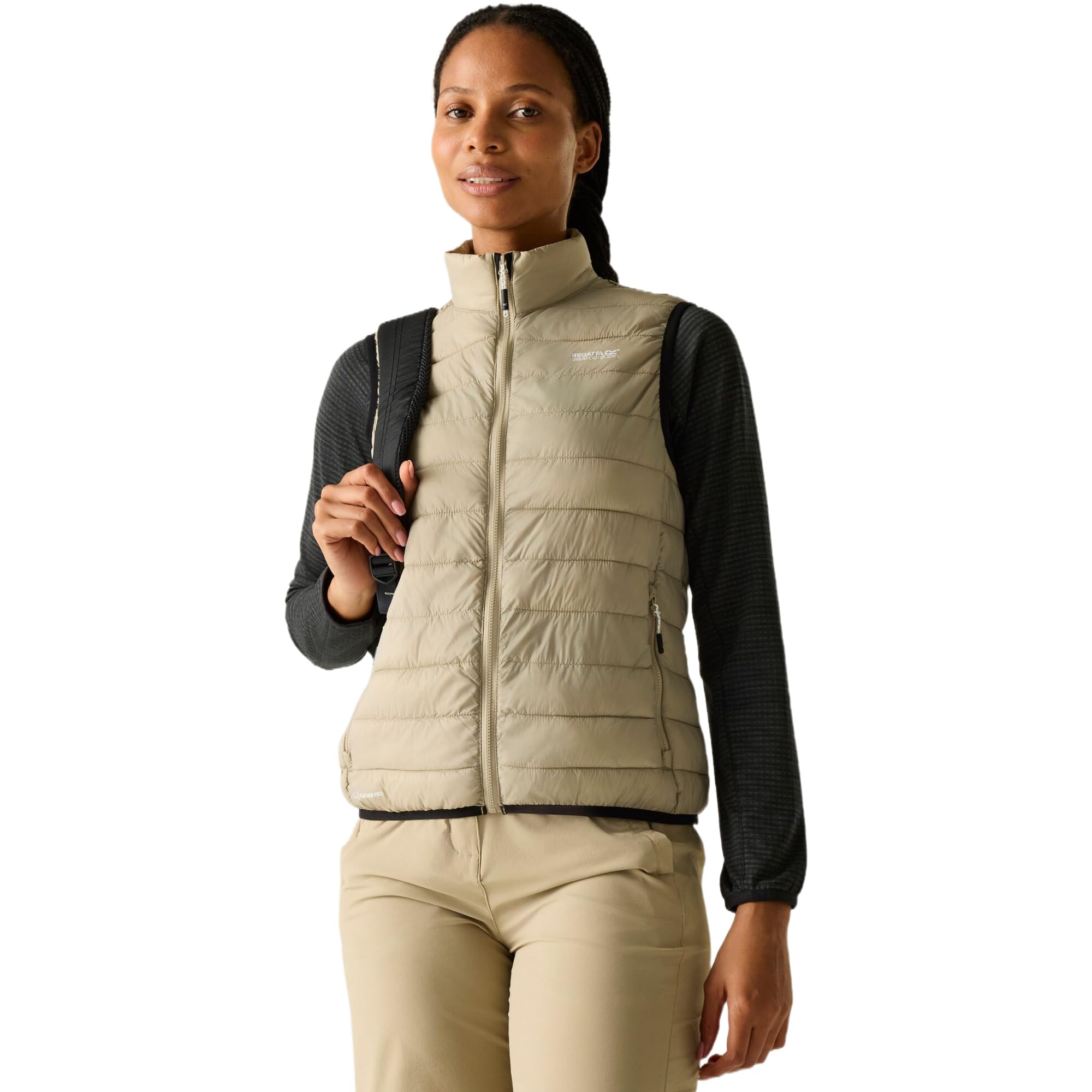 Regatta Hillpack II Womens Bodywarmer, Parchment/Black, 12