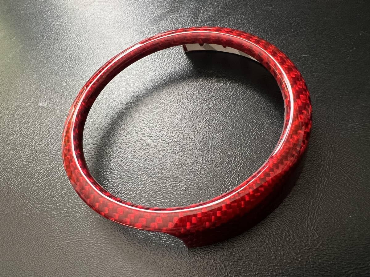 希少 アバルト リアルカーボン ブーストメーターカバー上＆前面用セット