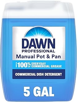 Dishwashing Liquid Soap Detergent by Dawn Professional, Bulk Degreaser Removes Greasy Foods from Pots, Pans and Dishes in Commercial Restaurant Kitchens,Regular Scent, 5 gal.
