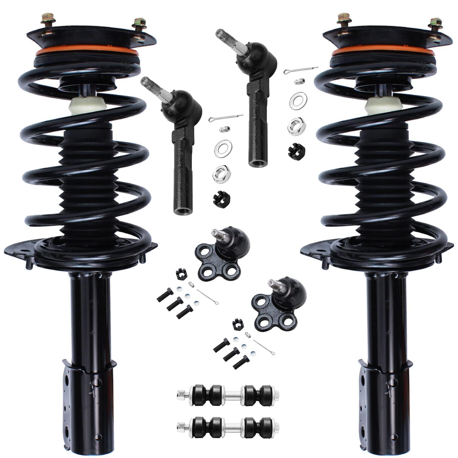 Detroit Axle - 8pc Front Suspension Kit for 2002-2007 Buick Rendezvous