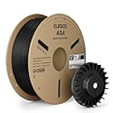 ASA Filament 1.75mm Black 1KG, UV & Weather Resistant 3D Printer Filament for Outdoor Functional Parts, High Impact Strength Engineering Grad 1kg Spool (2.2lbs) Fit for FDM Printers