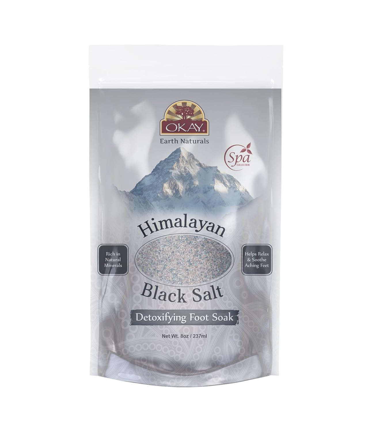 Himalayan Black Salt Soothing Mineral Soak Leaves Feet...