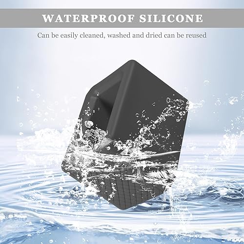 Miniatura 5 de 2 soportes de hebilla para cinturón de seguridad, hebilla de silicona para cinturón de seguridad para hacer soporte de receptáculo para fácil